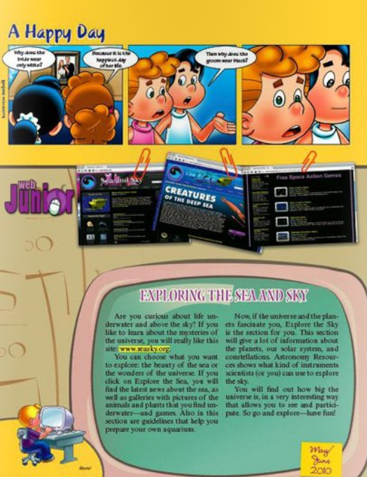 My Best Friends christian magazine for kids web junior internet activity
